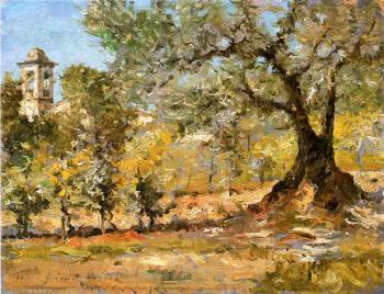 William Merritt Chase : Olive Trees Florence